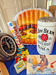 (23) Aufblasbar Inflatable SMARTIES Jim Beam Can Tube ROBOT DOG RIDER Ride On - Bild 1 von 23