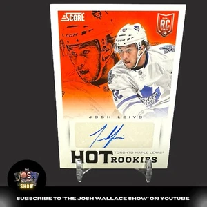 2013-14 Score Hockey “Hot Rookies” Josh Leivo AUTO Autograph ROOKIE RC  - Picture 1 of 3