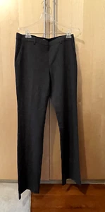 Theory Grey Pants Size 10 Women Wool Charcoal Sevona Zipper Pockets NEW w TAGS - Picture 1 of 11