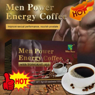 20Pcs Ginseng Coffee Maca Coffee X Power for Men Enhance Libido Sexual Sale - Image 1 of 4