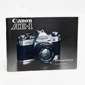 Canon AE-1 German Instructions Book Owner's Manual Bedienungsanleitung Anleitung - Photo 1 sur 4