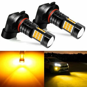 JDM ASTAR 2x 1200LM H10/9145 LED Fog Light Driving Bulbs Lamps Yellow Amber 12V - Picture 1 of 10