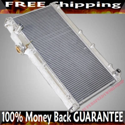Radiador de doble núcleo compatible con 90-97 Mazda Miata Base/M Edition Convertible 2D MANUAL Foto 1 de 4