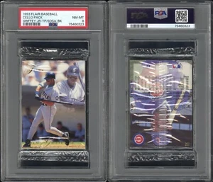 1993 Flair Baseball Cello Pack Ken Griffey Jr Top Sosa Back PSA 8 NM MT 75460323 - Picture 1 of 3