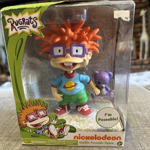 Just Play 2017 Chuckie & Teddy Bear 6" Vinyl Poseable Figure RUGRATS Nickelodeon Cover