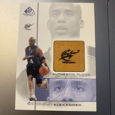 2000-01 SP Game Floor Authentic Floor #CA Courtney Alexander