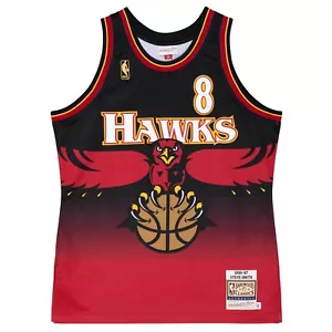 MITCHELL & NESS NBA Swingman Jersey Steve Smith Atlanta Hawks #8 1996-97 Size S - Picture 1 of 17