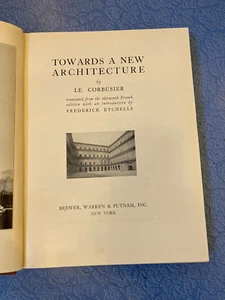 LE CORBUSIER Towards a New Architecture HB Brewer Warren & Putnam - Imagen 1 de 5