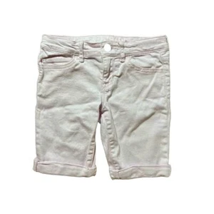 GapKids Shorts Girls 7 Regular Light Pink Bermuda Jean Adjustable Waist - Picture 1 of 8