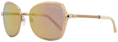 Gafas de sol Roberto Cavalli TABIT 977S 28L oro rosa cuadrado dorado espejo 58-19-135 Foto 1 de 2