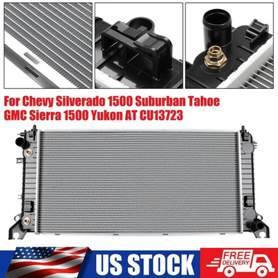 Direct Replacement Radiator w/ Trans Cooler Fits GMC Yukon Chevy Tahoe 2016-2020 Foto 1 de 4