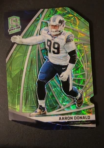 Panini Spectra Aaron Donald 2019 verde neón 27/39 #62 Rams - Imagen 1 de 2