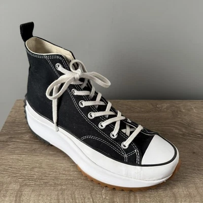 Converse туфли мужские 10 W 11,5 черный белый резинки запустить звезда платформе Hi 166800C - Изображение 1 из 4