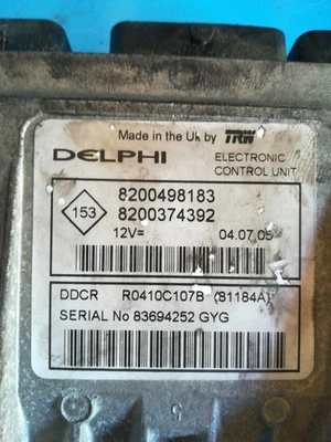 8200498183 centralina motore NISSAN ALMERA II 1.5 DCI 2000 413780 - Immagine 1 di 4