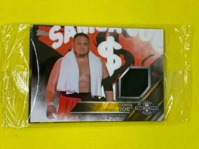 Samoa Joe WWE NXT Topps 2016 Black Mat Relic SEALED Wrestling Trading Card - Image 1 of 2
