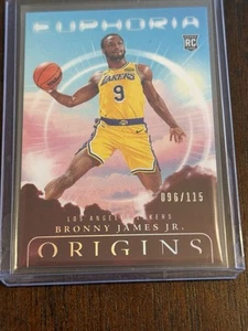 Baloncesto Panini Origins 2025 MAROON EUPHORIA BRONNY JAMES JR RC # 096/115 - Imagen 1 de 6