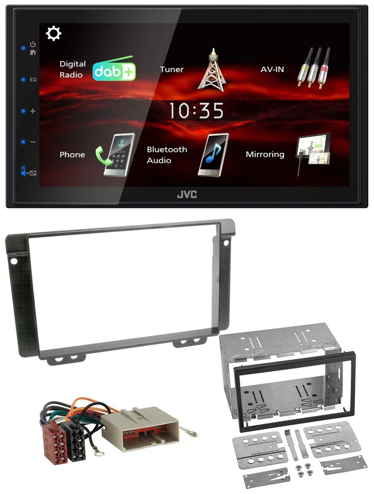JVC USB Bluetooth MP3 DAB 2DIN Autoradio für Land Rover Freelander 2004-2006 - Bild 1 von 4