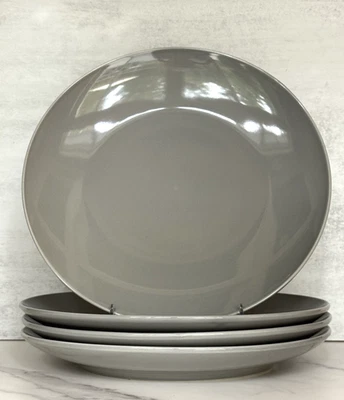 Restoration Hardware Gray Chinese Porcelain 12.5” Dinner Plates Set Of 4 - Image 1 of 3