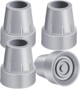 Crutch Tips, 4-Pack 7/8 Inch Upgrade Heavy Duty Rubber Crutch Accessories Replac - Picture 1 of 12