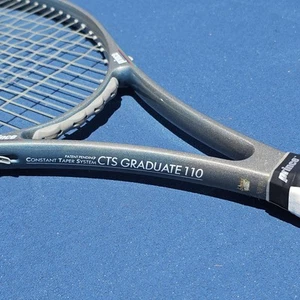 Vtg Prince CTS Graduate 110 OS Tennis Racket (4 5/8) NEW GRIP!! + Case w/ Strap! - Picture 1 of 15