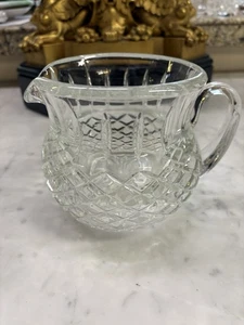 Jarra de cristal vintage de corte de plomo grueso - Imagen 1 de 8