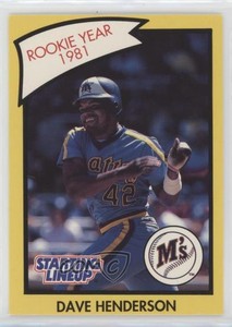 1990 Starting Lineup Cards Rookie Year Dave Henderson