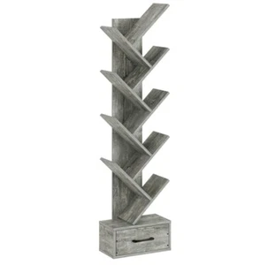 9 Shelf Tree Bookshelf,Utility Organizer Shelves for Home Office, Living Room - Picture 1 of 6