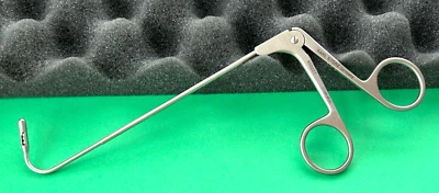 Karl Storz Surgical Double Spoon Forceps, Curved 110° Backwards - Image 1 of 4