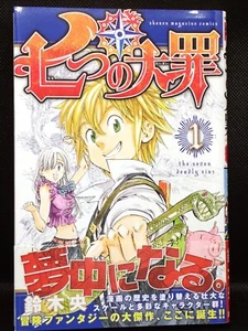 Raro 1a edizione stampata The Seven Deadly Sins Vol.1 Manga Giapponese Fumetti 2013 - Foto 1 di 7
