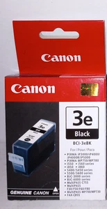 Tinta negra Canon BCI-3e GENUINA - (BCI-3ebk BK) - sellada en caja original - Imagen 1 de 4