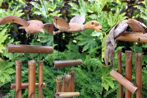 Wild Bamboo Wind Chimes - Unique Gift for Mother's Day & Any Occasion - Picture 1 of 11