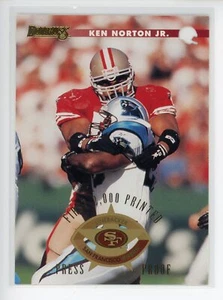 1996 Donruss Press Proofs #10 Ken Norton Jr. 49ers /2000 - Picture 1 of 3
