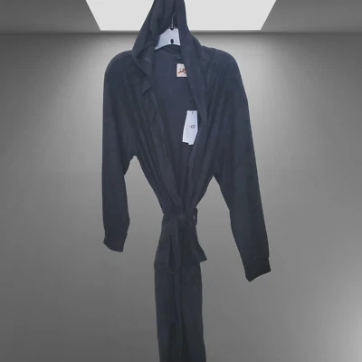 NUEVA BATA DE FELPA CON CAPUCHA UGG REYES TARR NEGRA MEDIANA/GRANDE PARA HOMBRE 1144330 $128 Foto 1 de 4