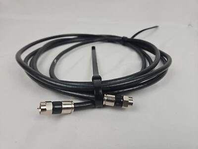 TV Coax Cable RG6 18 AWG Center Conductor Quad Shield 3 ft - Image 1 of 4