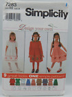 Simplicity 7283 Child's Dress Jumper Pattern Uncut Easter Christmas Valentine