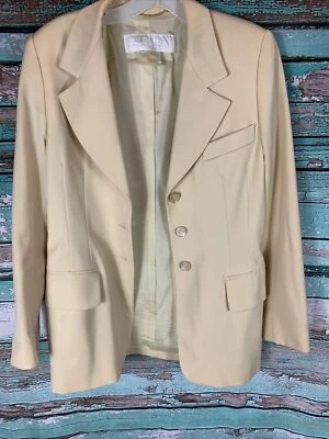 Blazer de Colección ESCADA por Margaretha Ley Nuevo Lana Crema 40 Foto 1 de 4