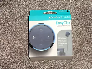 Nuevo soporte de pared eléctrico EasyClip 360 para Echo Dot - 2da generación negro 360572 - Imagen 1 de 4