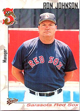 2000 Multi-Ad Sarasota Red Sox Minor League Baseball Ron Johnson