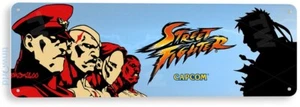 TIN SIGN Street Fighter Arcade, anni 80, retrò, console, tendone, decorazione gioco, A624 - Foto 1 di 3