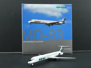 1:400 Dragon Wings 55488 Die-Cast Reno Air McDonnell Douglas MD-83 Airliner - Picture 1 of 14