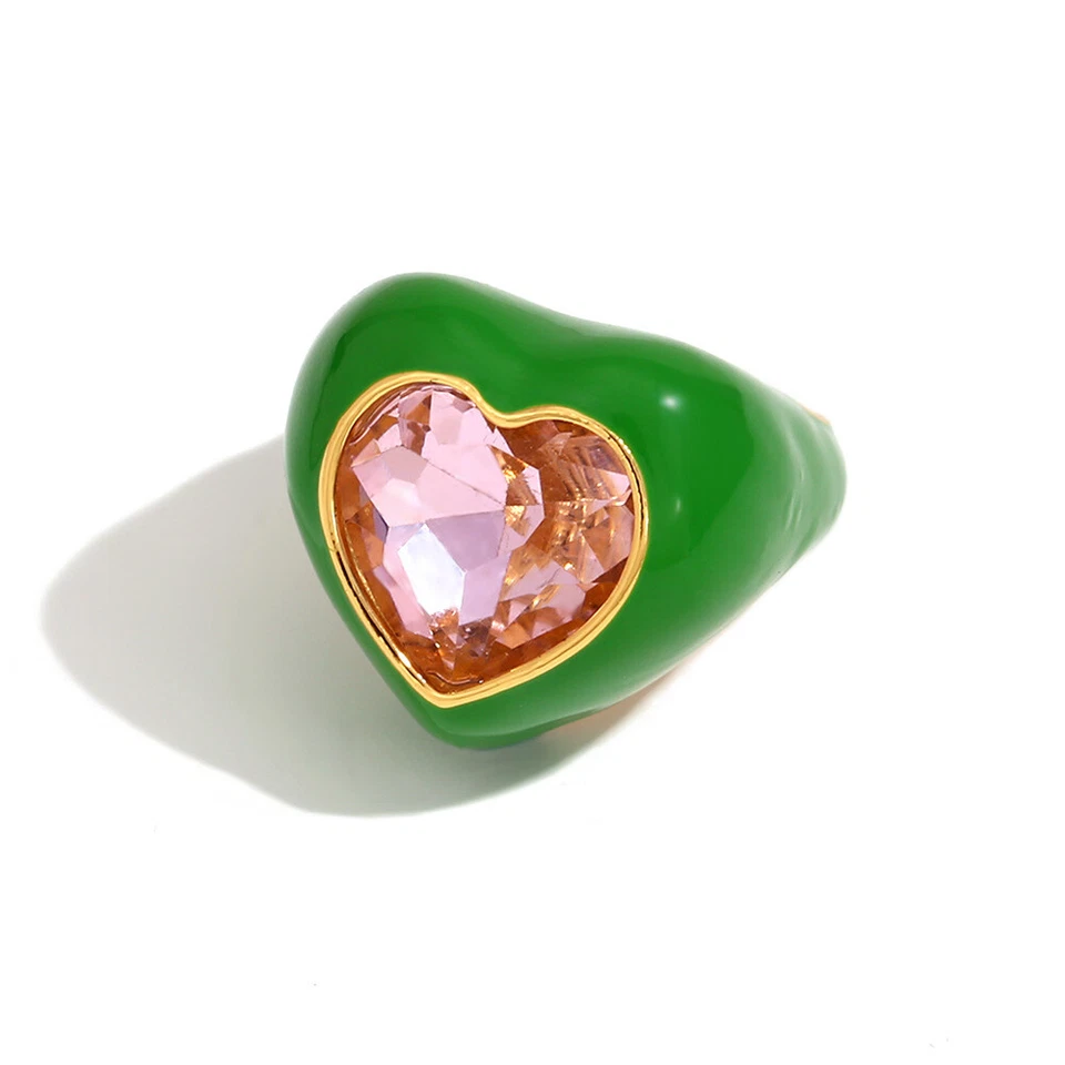 Mujeres Niña Chapado en Oro Grueso Anillo Apilable Nudillo Midi Acero Inoxidable Regalo Foto 1 de 4