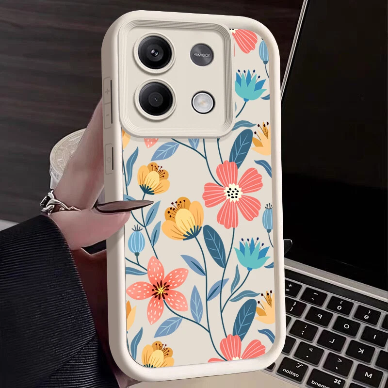 Flowers For Xiaomi Poco F6 X6 M6 Pro Redmi Note 13 Pro Silicone Phone Case Cover - Image 1 of 4
