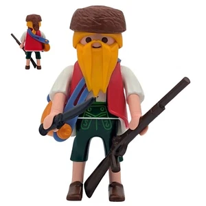Playmobil figura cazador rojo/verde rifle cuchillo bosque Western - Imagen 1 de 1