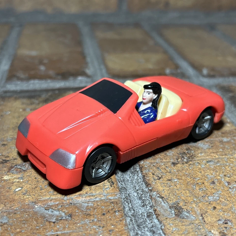 Винтаж ✅ DC Comic Burger King Kids Club Meal игрушка 1997 Красный Трансформируемый Автомобиль ✅Бегает - Изображение 1 из 4