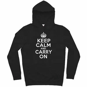 Sudadera con capucha Keep Calm and Carry On para adulto manga larga - Imagen 1 de 34