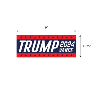 TRUMP VANCE 2024 MAGA Bumper Sticker Decal Graphic Election BS0550 - Picture 1 of 5