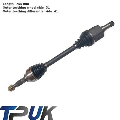 DRIVESHAFT AXLE LEFT FORD TRANSIT MK8 CUSTOM 2.0 2.2 UP TO 330 SERIES NEAR SIDE - Image 1 of 4