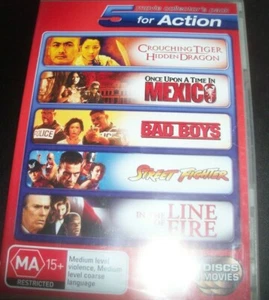 Crouching Tiger Bad Boys Street Fighter In The line Of Fire (Aus Reg 4) DVD NEW - Picture 1 of 1