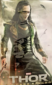 Marvel Movie Theater Thor The Dark Kingdom Loki 2-sided Translucent Poster - Picture 1 of 6