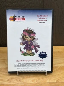 The Morehead Collection 6 Blossom Tots Embroidery CD 12 Jumbo Designs Flowers - Picture 1 of 4